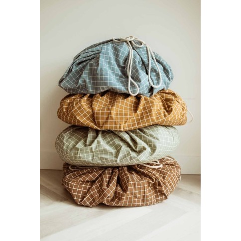 Spielzeugtasche, Grid Brown