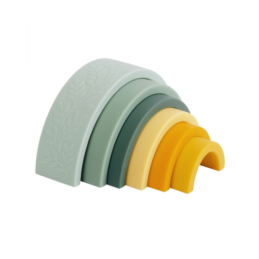 Stapelspielzeug Regenbogen, Salbei