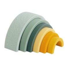 Stapelspielzeug Regenbogen, Salbei