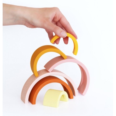 Stapelspielzeug Regenbogen, Sonnenuntergang