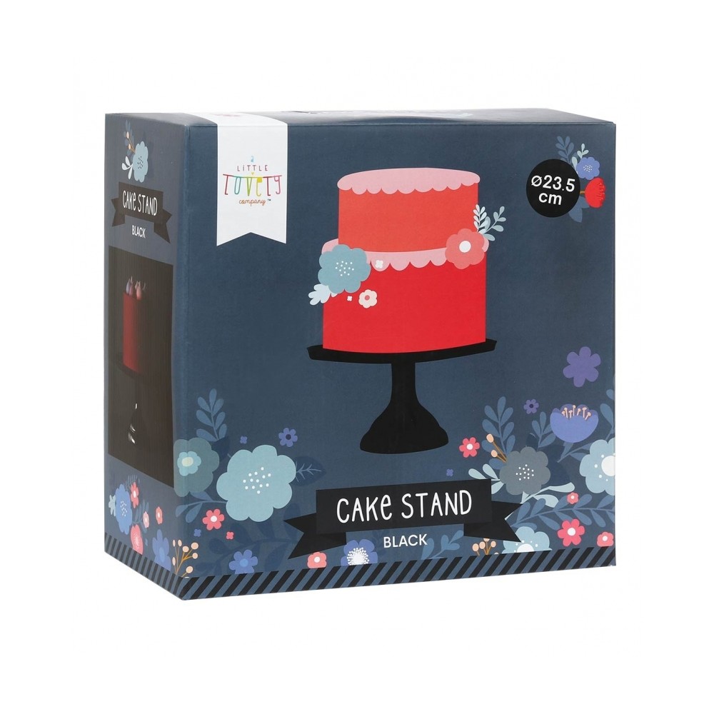 Tortenplatte klein, Schwarz