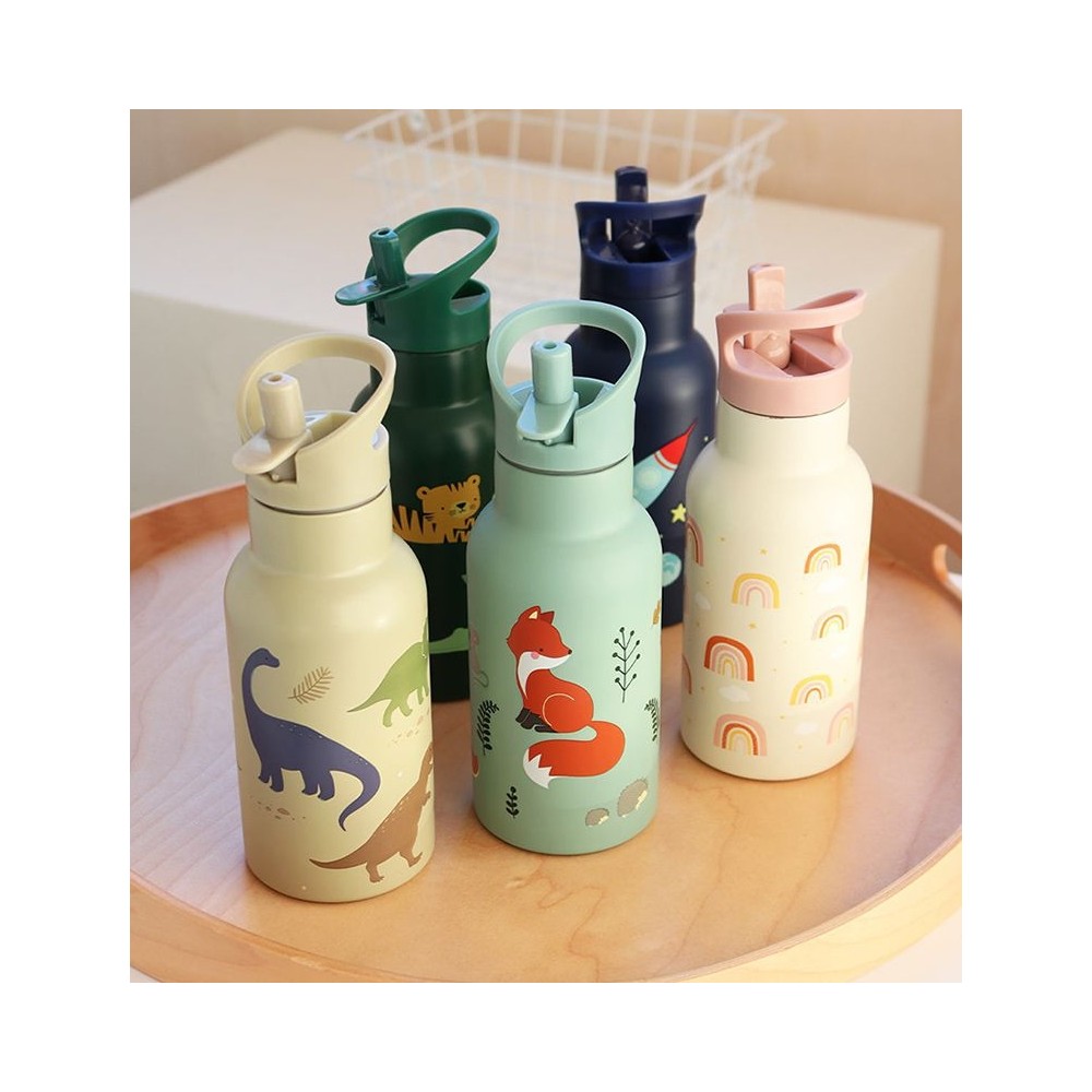 Edelstahl Trinkflasche - Dinosaurier (350 ml)