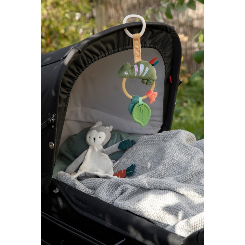 Sebra Naturkautschuk Beissringe mit Kuscheltuch, Rebel