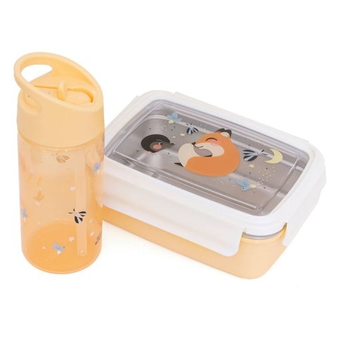 Strohhalm-Flasche, Fuchs und Glühwürmchen