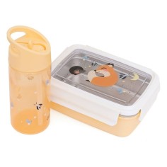 Strohhalm-Flasche, Fuchs und Glühwürmchen