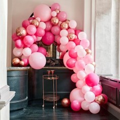 Ballonbogen, Pink - Rosé Gold