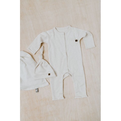 Babys only Strampler Melange, warm linen