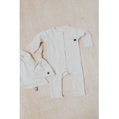 Babys only Strampler Melange, warm linen