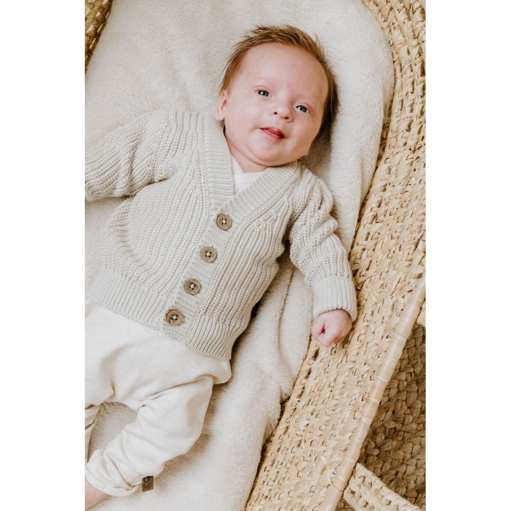 Hose Melange, warm linen