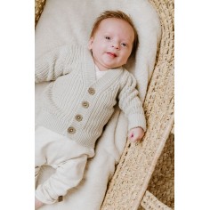 Hose Melange, warm linen