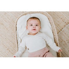 Babys Only langarm Body Melange, warm linen