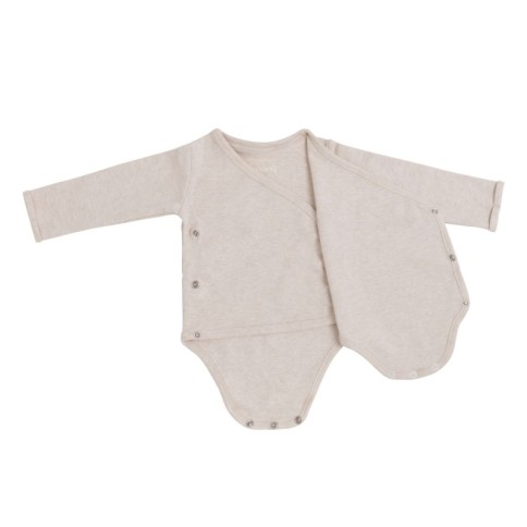 Babys Only langarm Body Melange, warm linen
