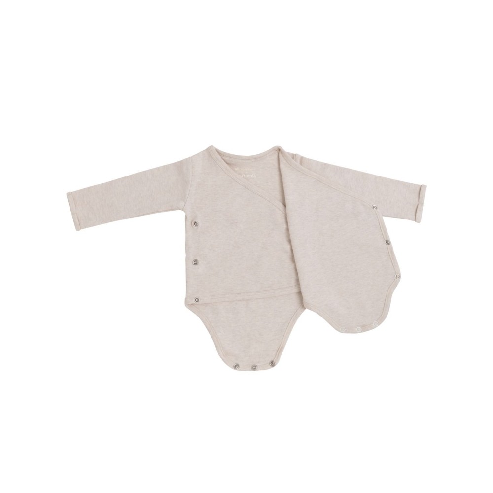 Babys Only langarm Body Melange, warm linen