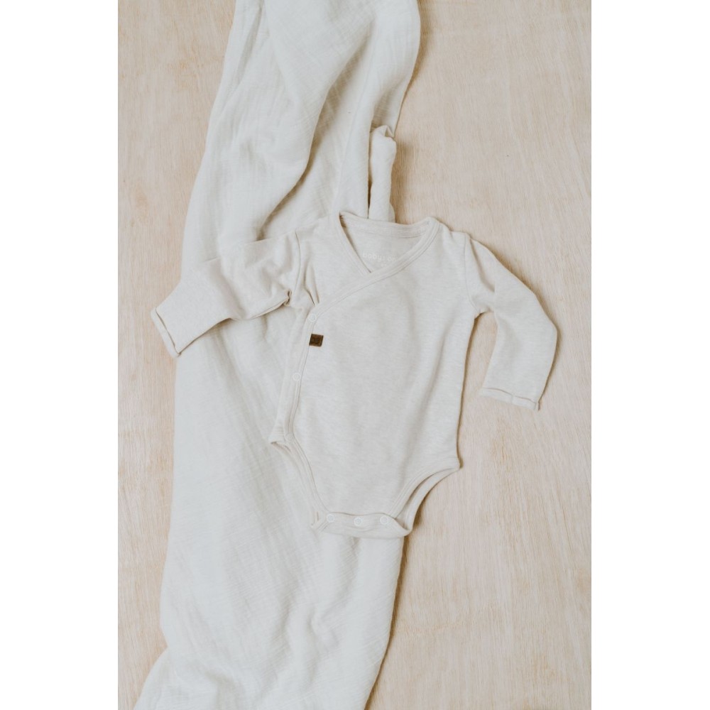 Babys Only langarm Body Melange, warm linen
