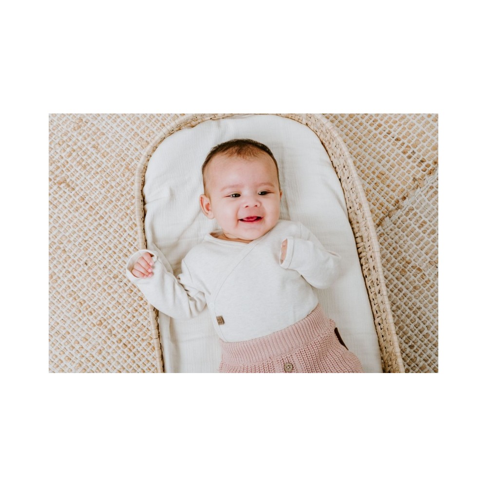 Babys Only langarm Body Melange, warm linen