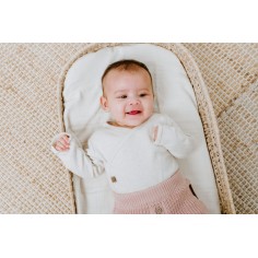 Babys Only langarm Body Melange, warm linen