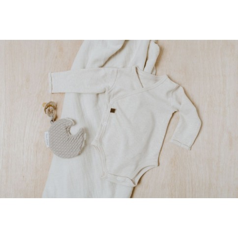 Babys Only langarm Body Melange, warm linen