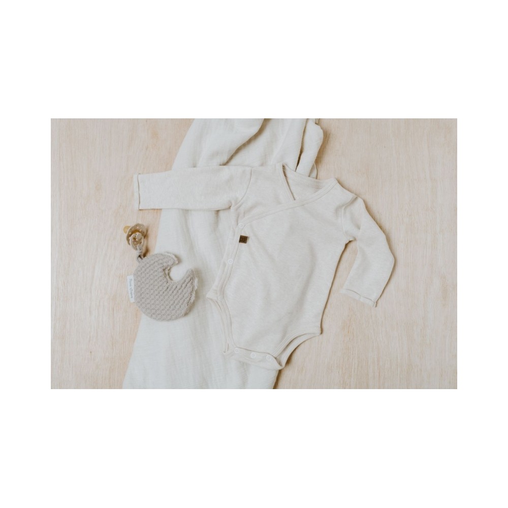 Babys Only langarm Body Melange, warm linen