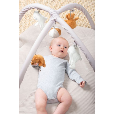 langarm Body Melange, grau