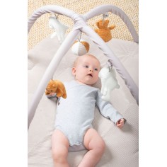 langarm Body Melange, grau