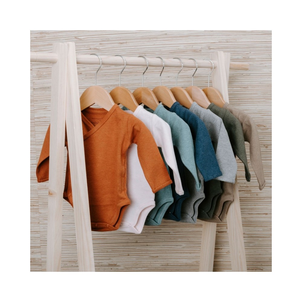 langarm Body Melange, grau