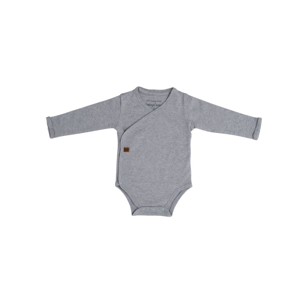 langarm Body Melange, grau