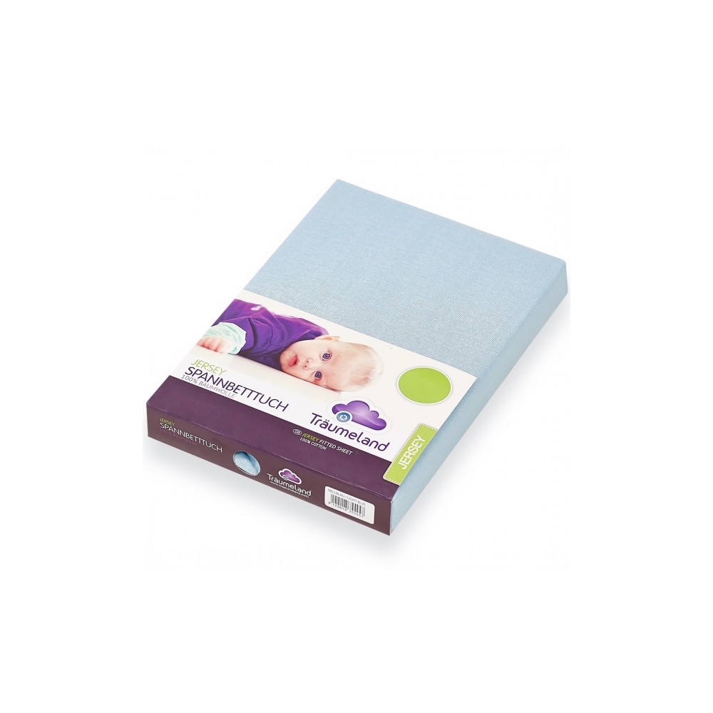 Jersey de tissu fixe, bleu clair