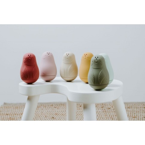 Babys Only Spritzfigur Pinguin, 2er Pack, stone red/ alt rosa