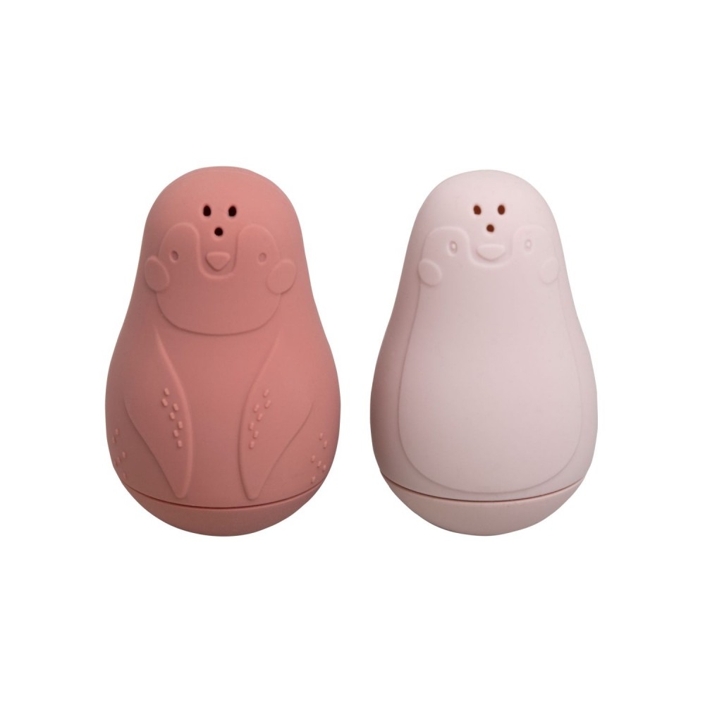 Babys Only Spritzfigur Pinguin, 2er Pack, stone red/ alt rosa