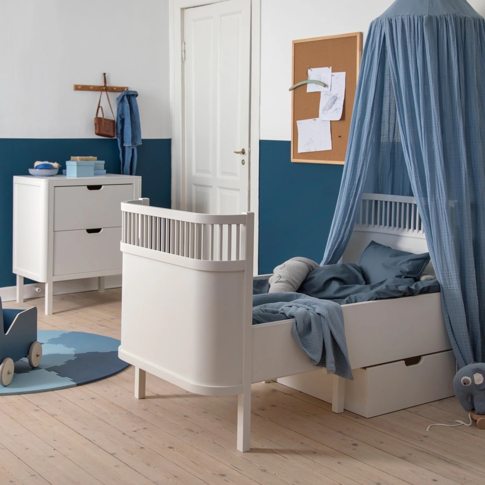 Lit bébé et junior, blanc
