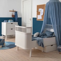 Lit bébé et junior, blanc