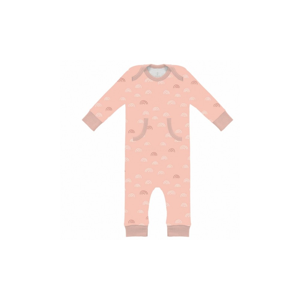 Fresk Babypyjama Bio-Baumwolle, Rainbow chintz rose