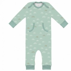 Fresk Babypyjama Bio-Baumwolle, Rainbow ether blue