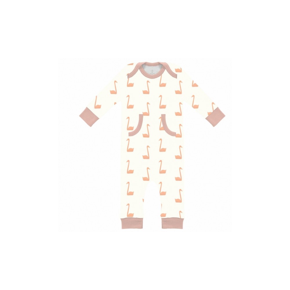 Fresk Coton biologique Babyypyjama, cygne