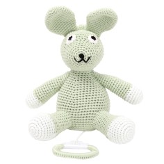 Spieluhr, Kaninchen (limonengrün)