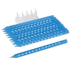 Geburtstagskerzen Spotty, Blau - 10 Stk.