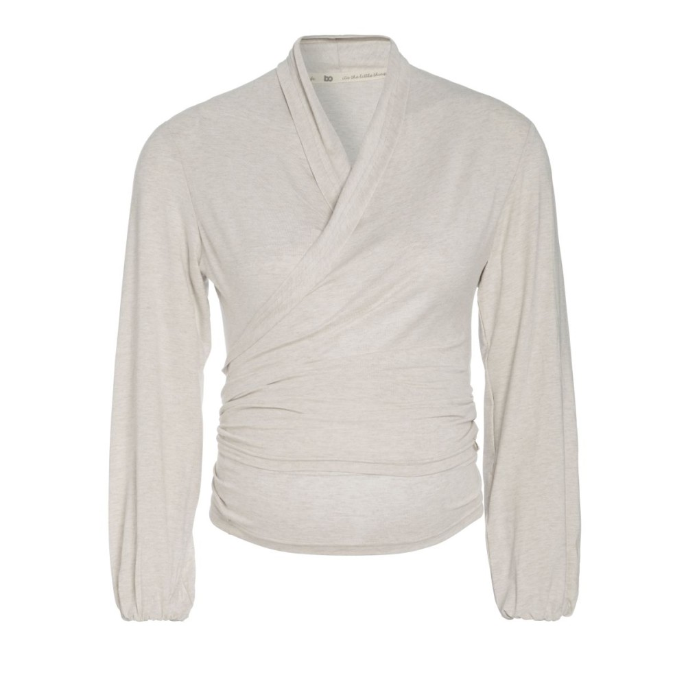 Umstandsmode Wickeltop Glow, Ecru