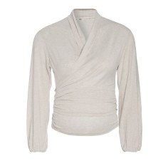 Umstandsmode Wickeltop Glow, Ecru