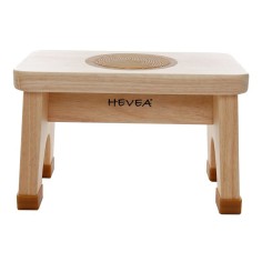 Hevea Kinderhocker aus Kautschukbaumholz - Natur