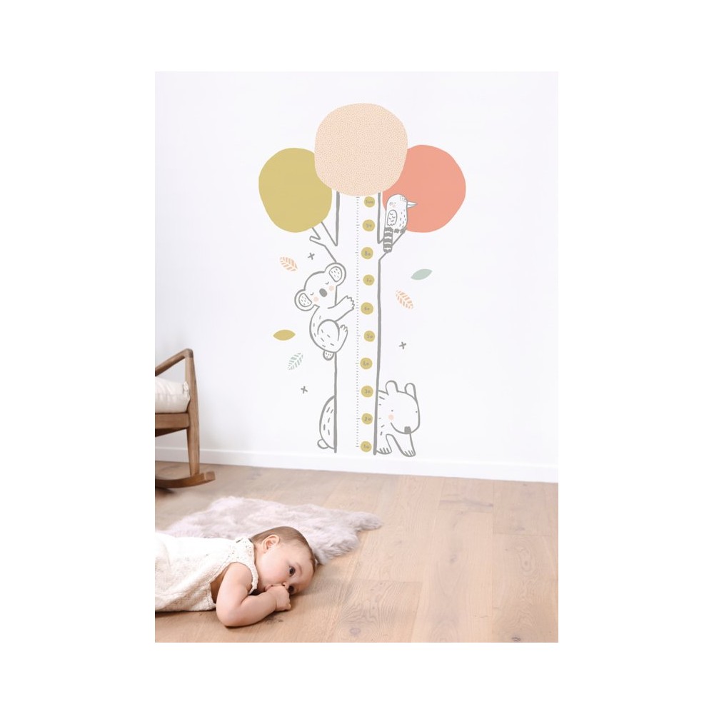 Lilipinso Wandsticker Messlatte, Koalas
