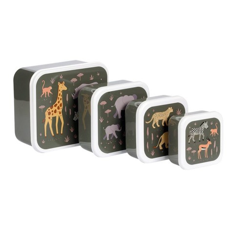 Lunchbox, 4er Set, Savanne
