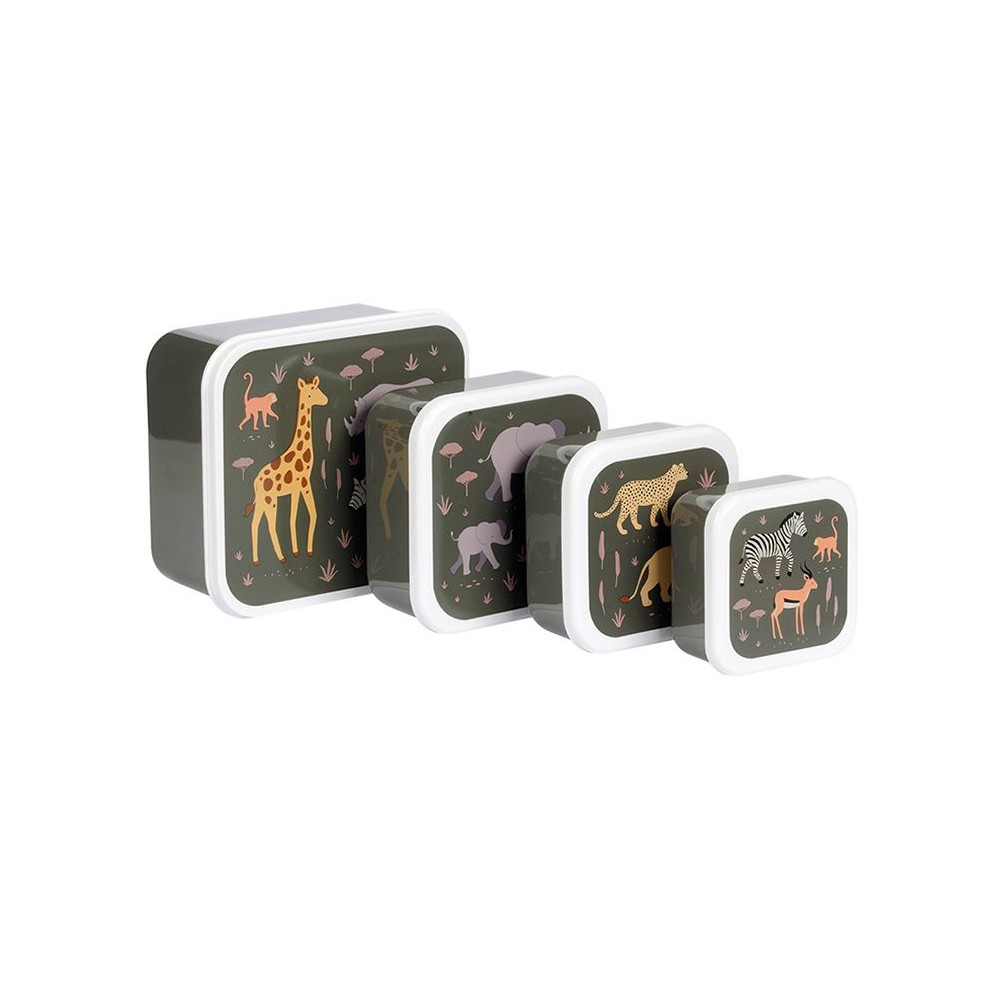 Lunchbox, 4er Set, Savanne