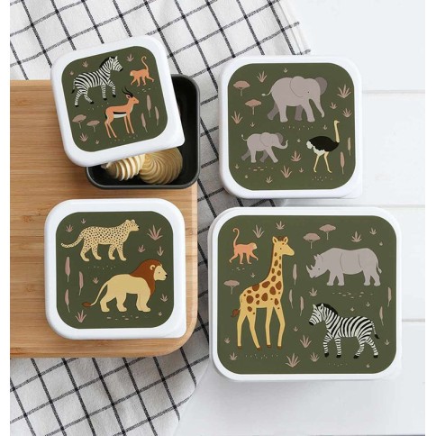 Lunchbox, 4er Set, Savanne