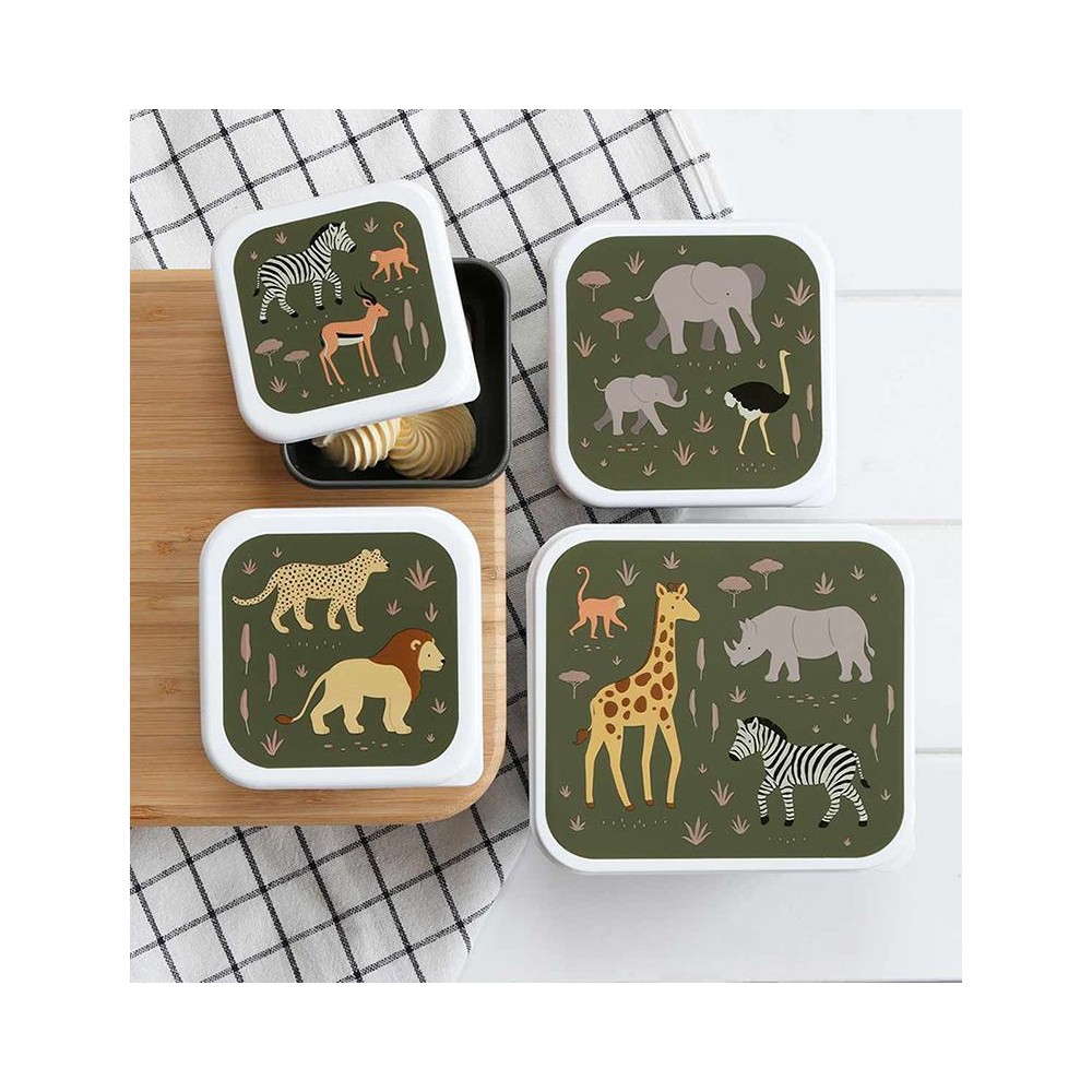 Lunchbox, 4er Set, Savanne