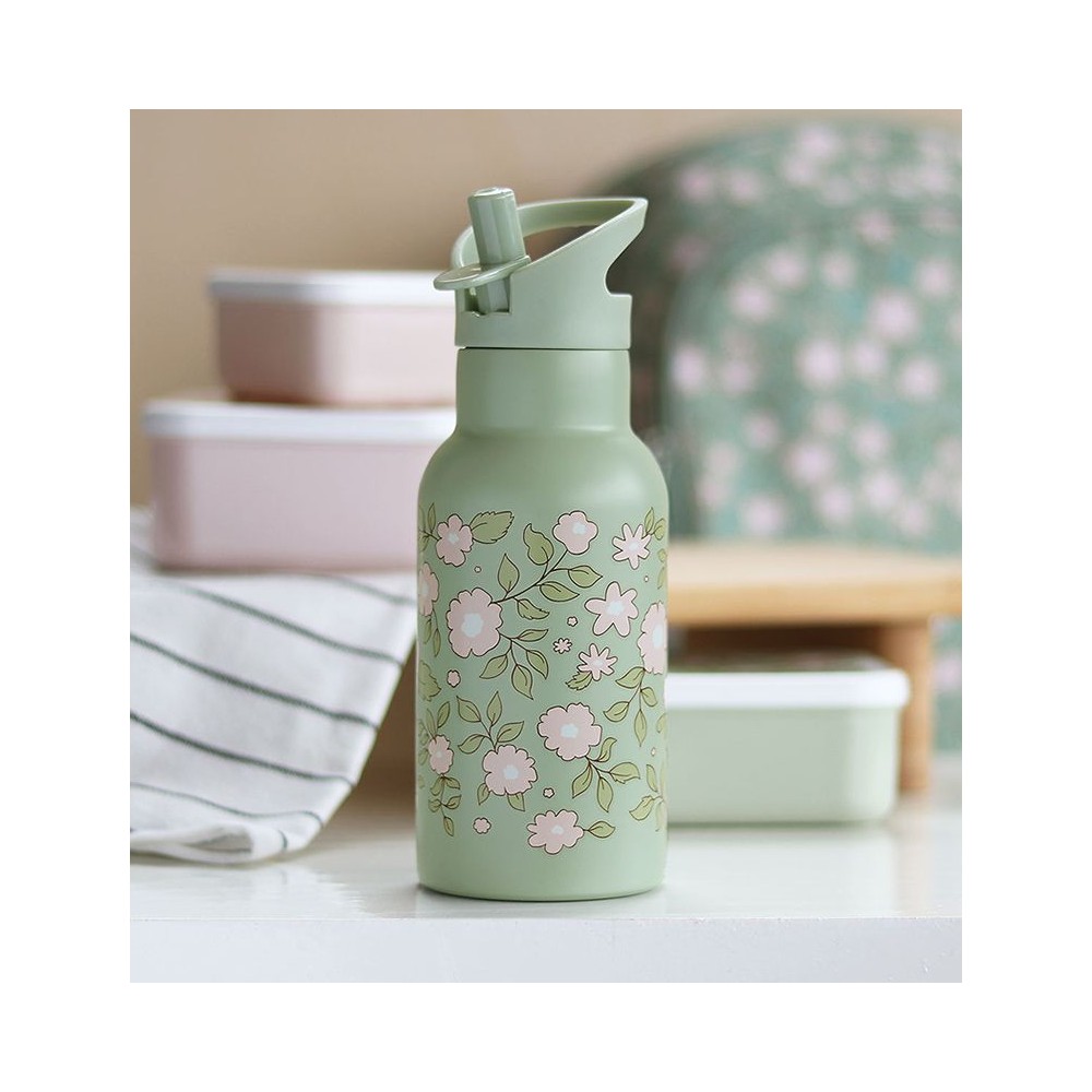 Edelstahl Trinkflasche - Blüten (350 ml)