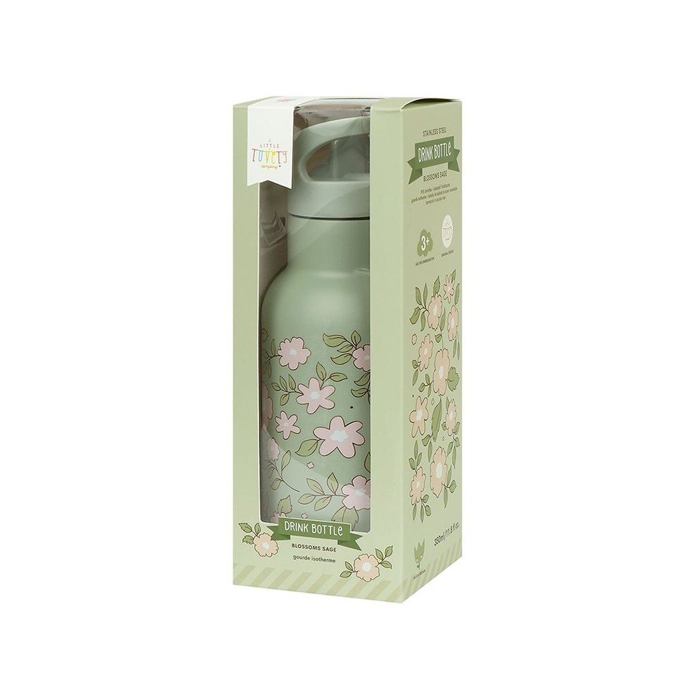 Edelstahl Trinkflasche - Blüten (350 ml)