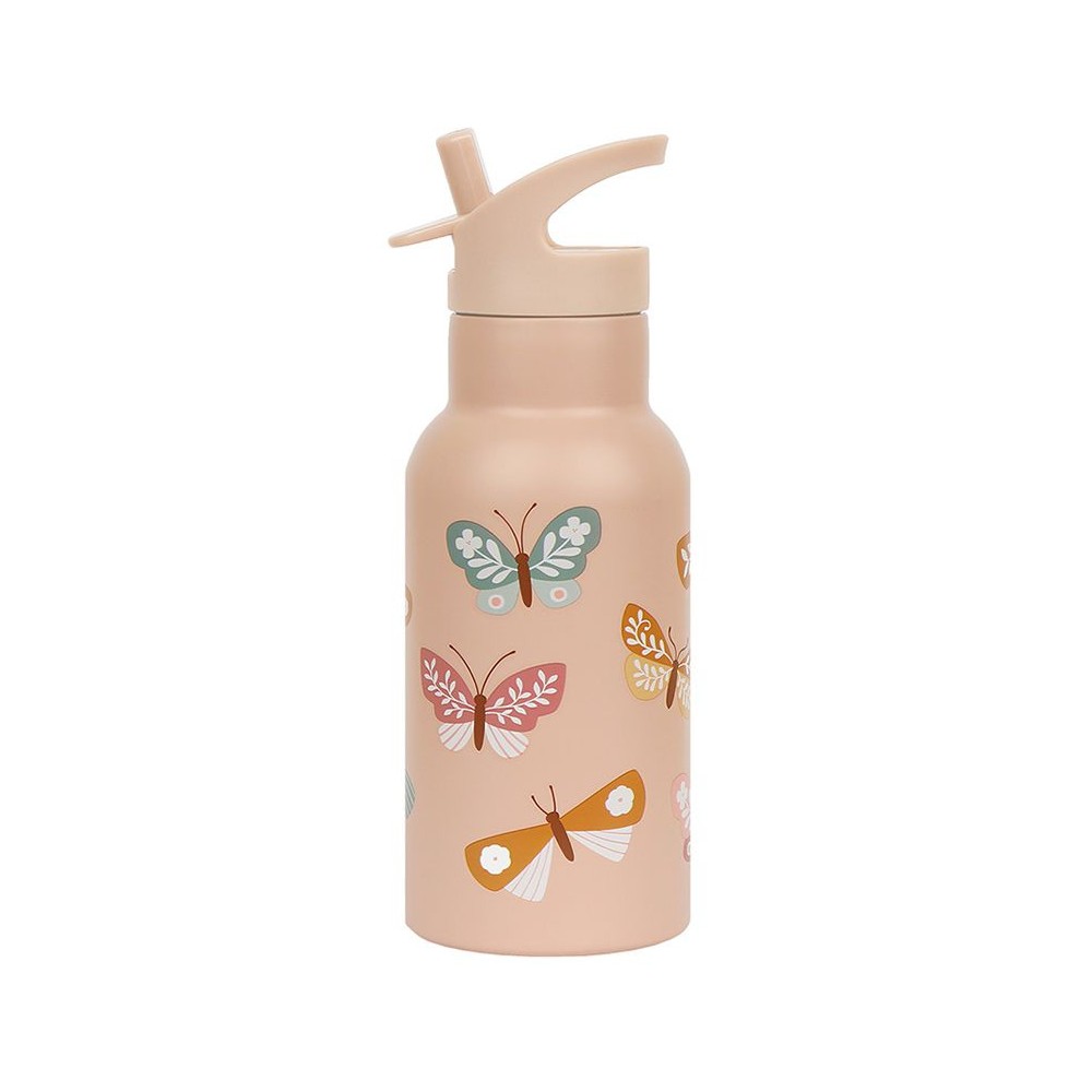 Edelstahl Trinkflasche - Schmetterlinge (350 ml)