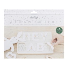 Baby Shower alternatives Gästebuch "Hey Baby"