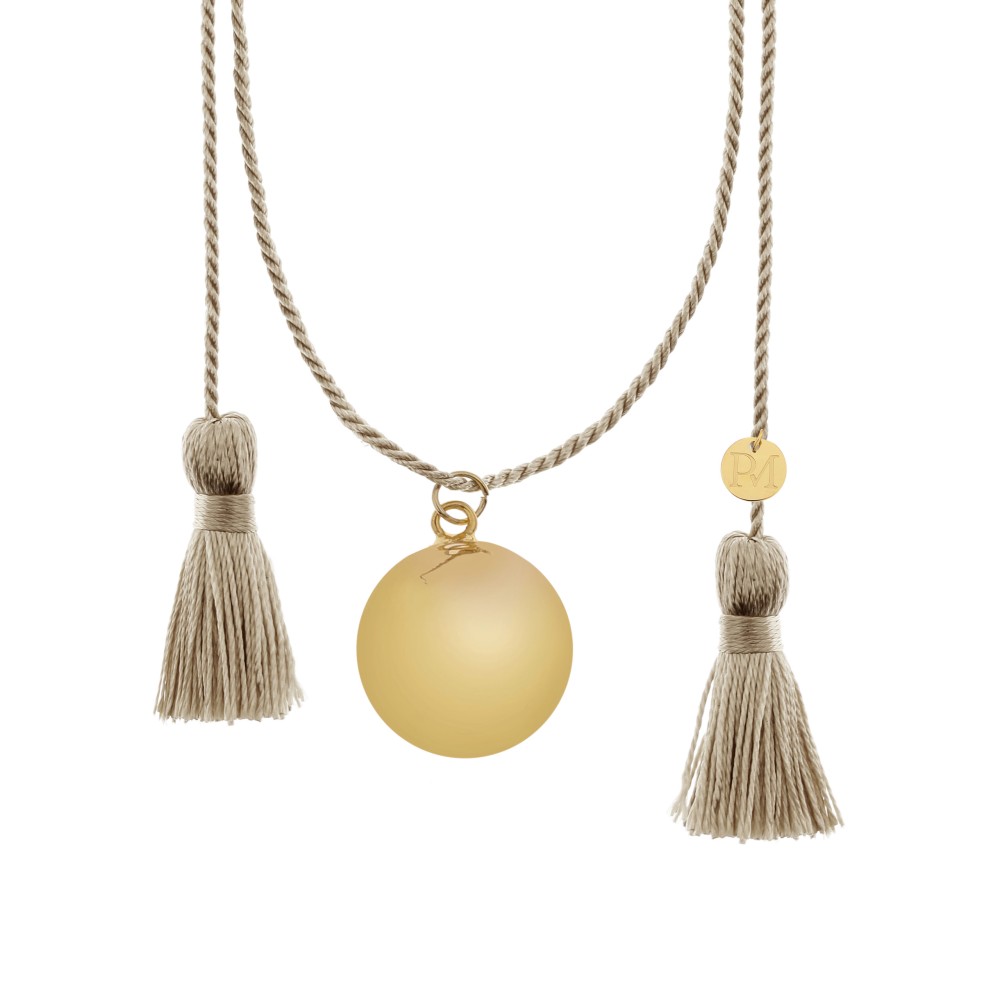 Bola-Kugel Schwangerschaftskette Anais, Gold