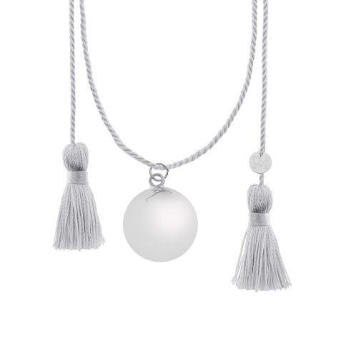 Bola-Kugel Schwangerschaftskette Anais, Silber